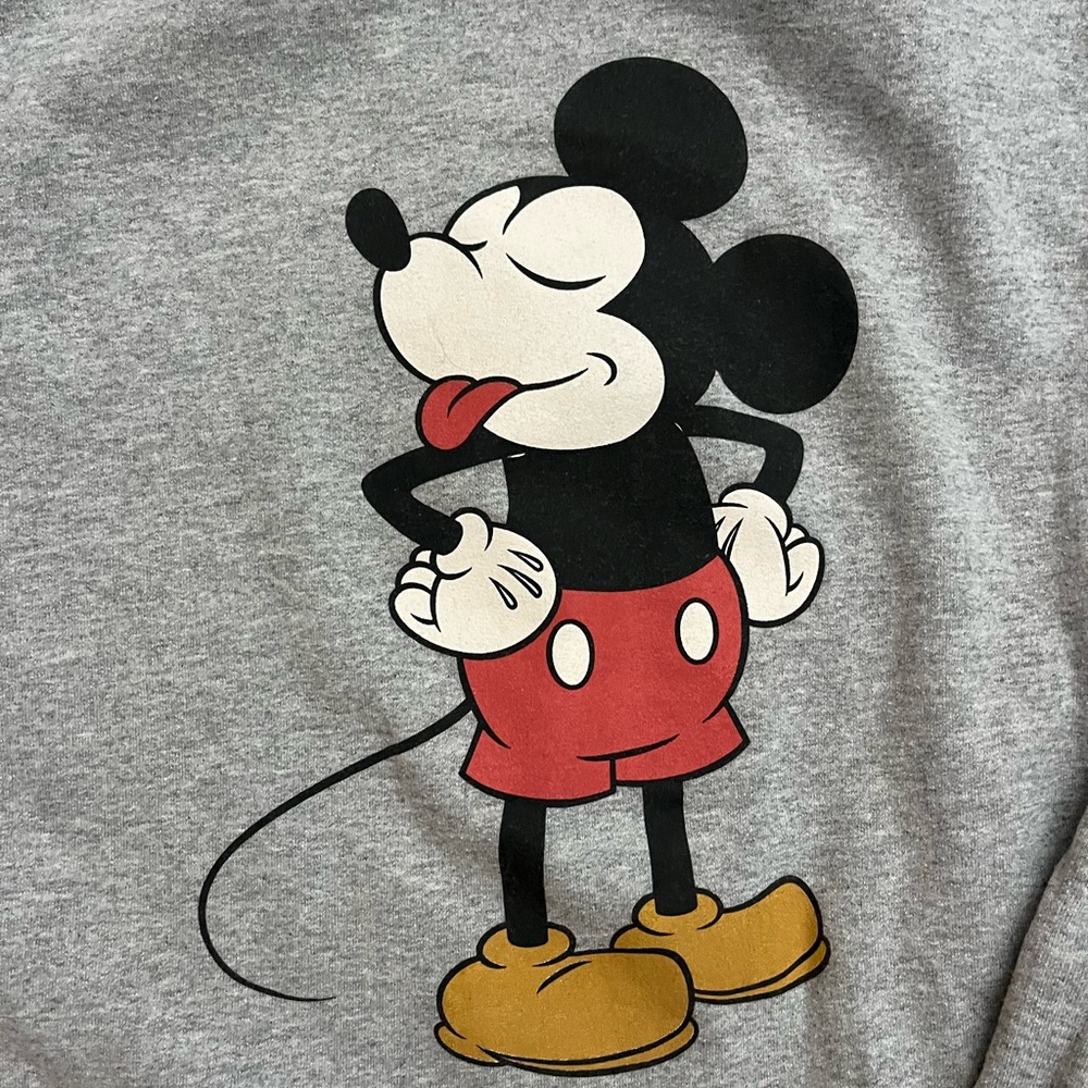 Disney Gray Mickey Mouse Sweatshirt
